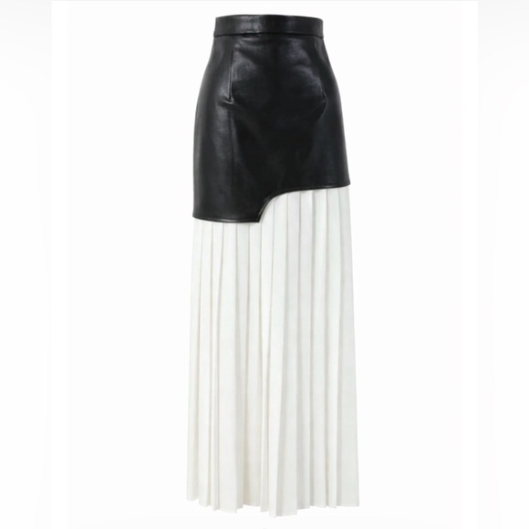 Water Every Sunday Dresses & Skirts - Tami Elegant Asymmetrical Black and White Skirt - Statement piece - Size XL